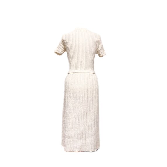 Mid-Century Neiman Marcus Belted Ribbed Wool Midi… - image 3