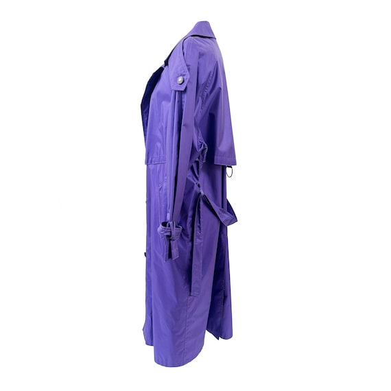 Vintage 70s/80s Otello Pelle Bold Purple Raincoat - image 2