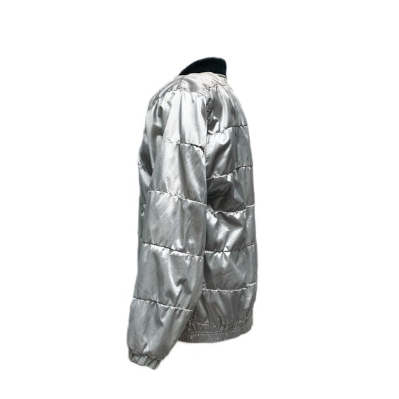 1980’s-1990’s Metallic Silver Light Weight Puffer… - image 2