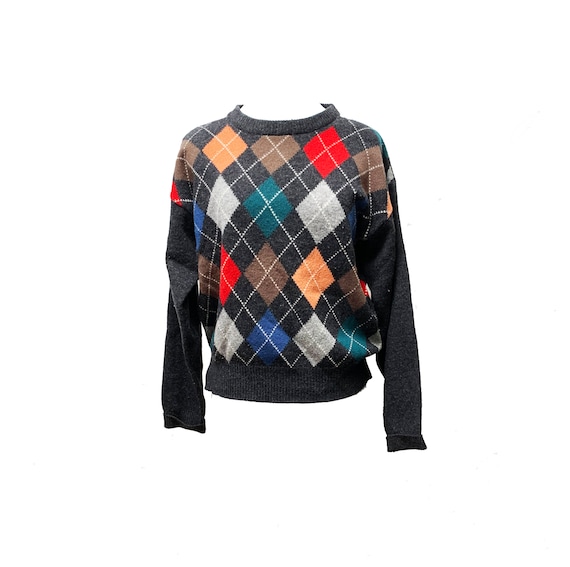 Argyle sweater long sleeve best sale