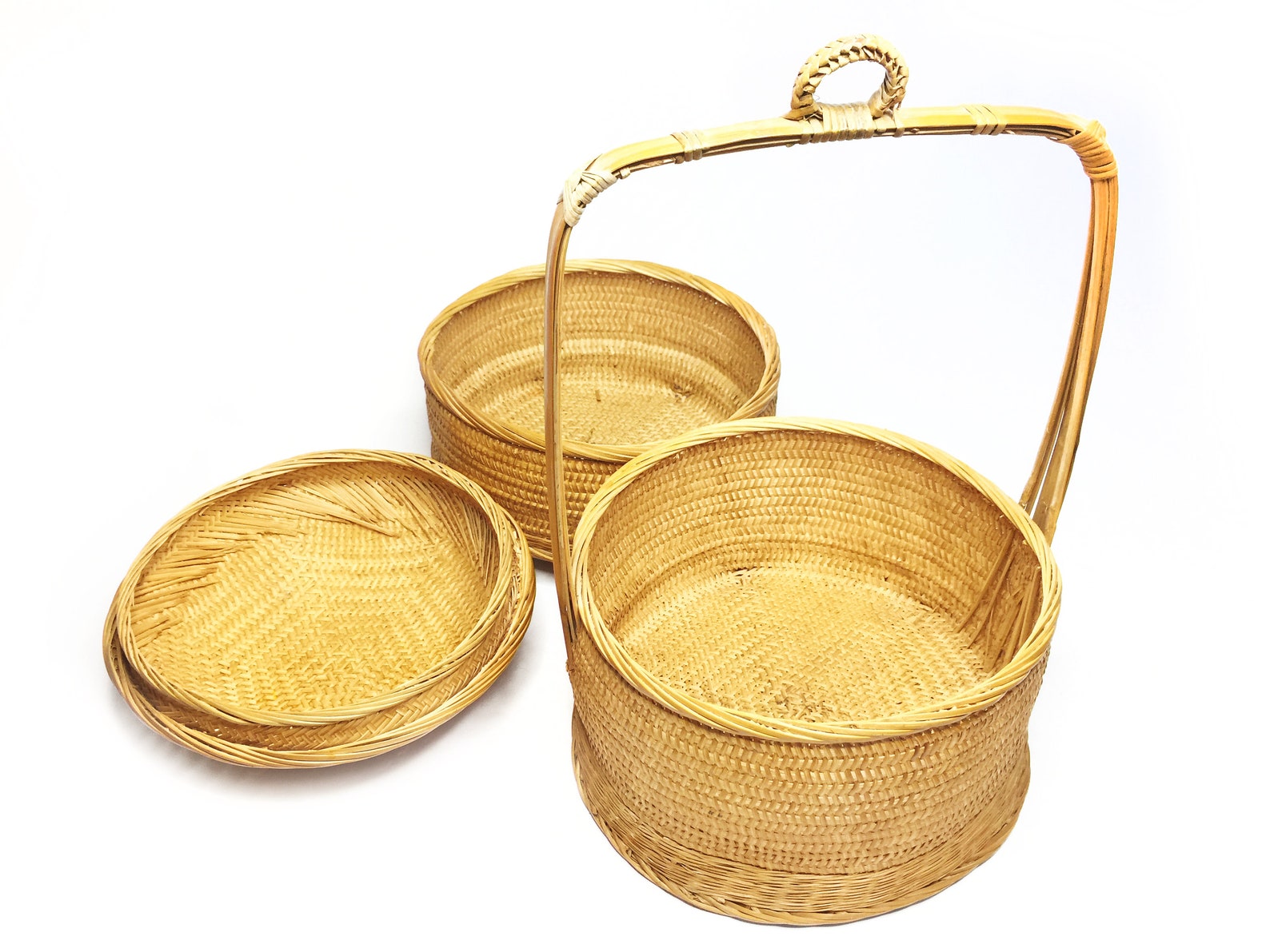 Beautiful Vintage Chinese Wedding Basket in Wonderful Etsy