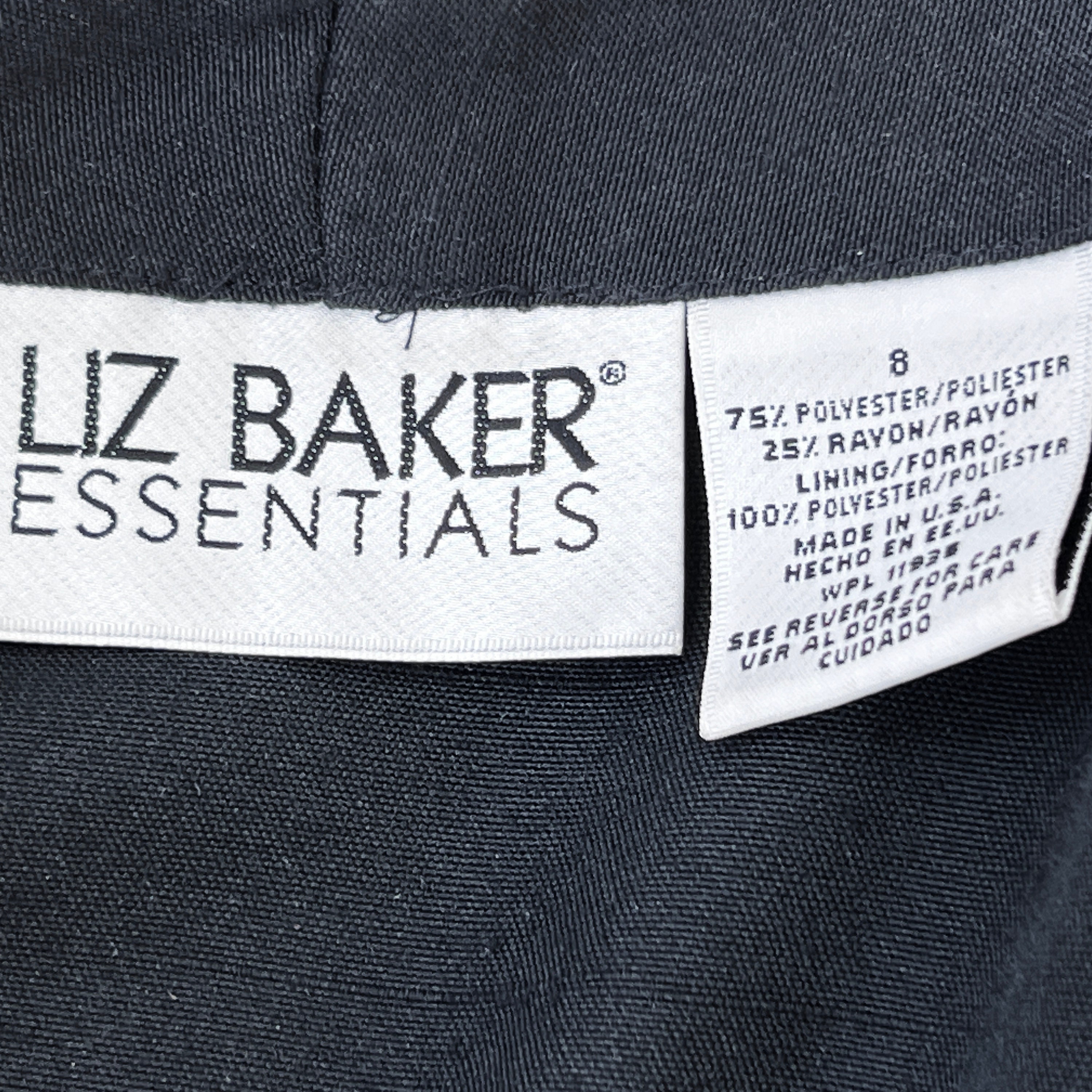 Vintage Liz Baker Androgynous Black Blazer - Size 8 - Etsy