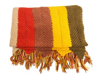 1970's Authentic Ron Brejtfus Color Blocked Textile on Canvas