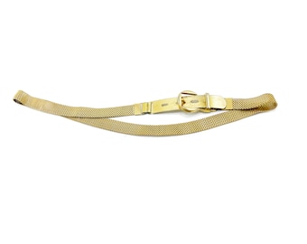 Mid-Century Expandable Gold Tone Metal Stretch Belt Mid-century Expandable Gold Tone Metal Stretch Belt - Etsy main image 2