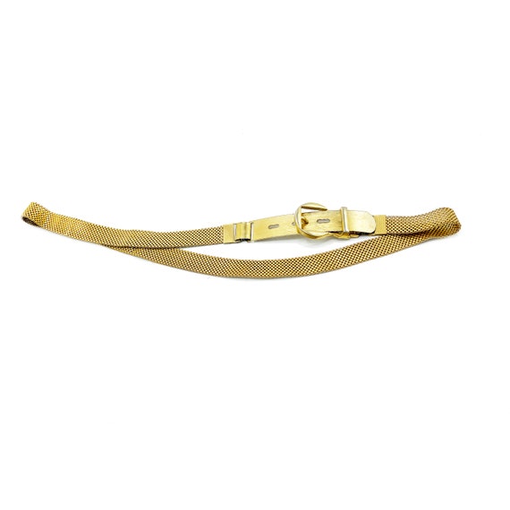 Retro Gold Metal Waist Cinching Belt With Metal C… - image 1