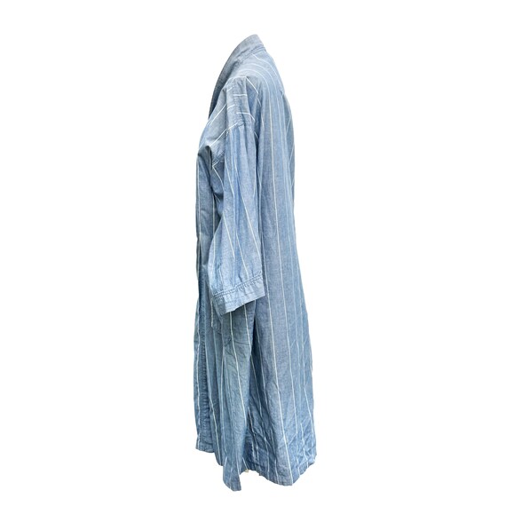 90s Vintage Christian Dior Monsieur Striped Cotton Robe – Kimono