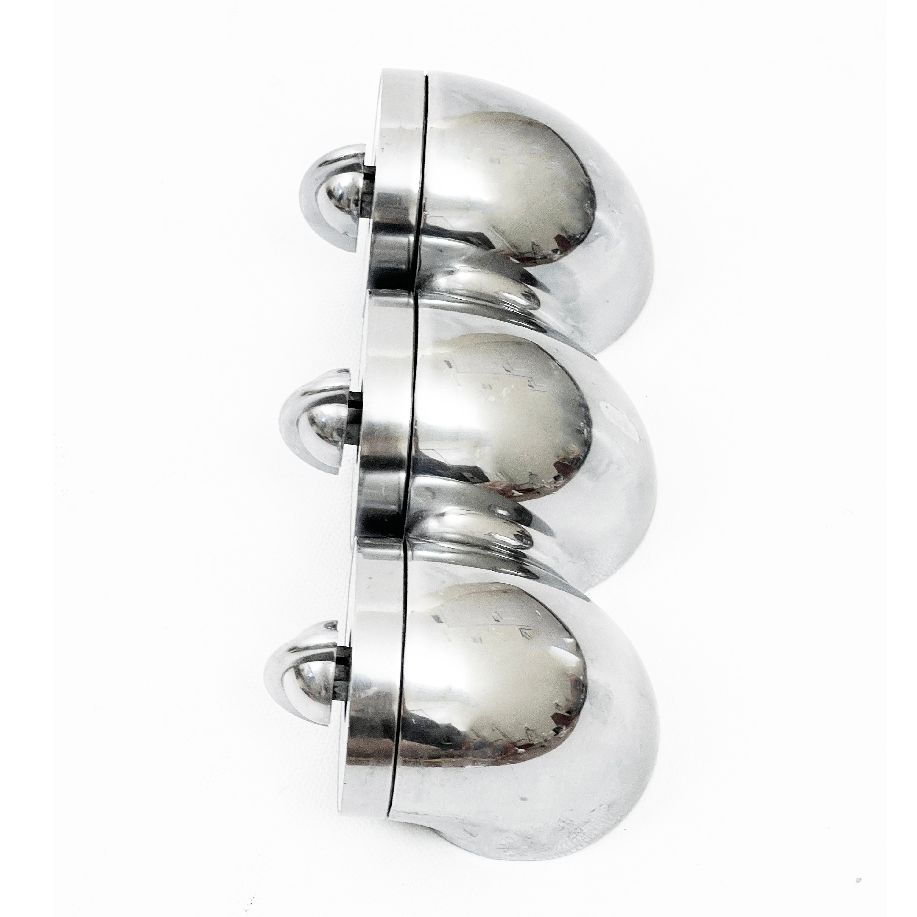 Vintage Bengt Ek Design Sleek Swiss Polished Aluminum Triple Timer