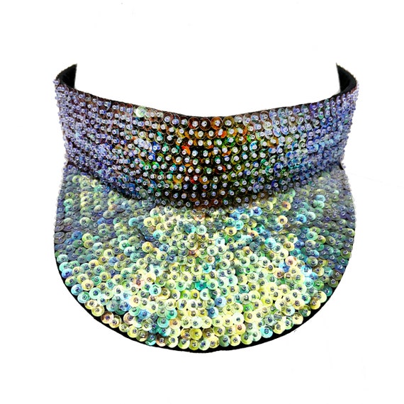 Vintage Sassy Hand Beaded Glam Sequin Iridescent … - image 1