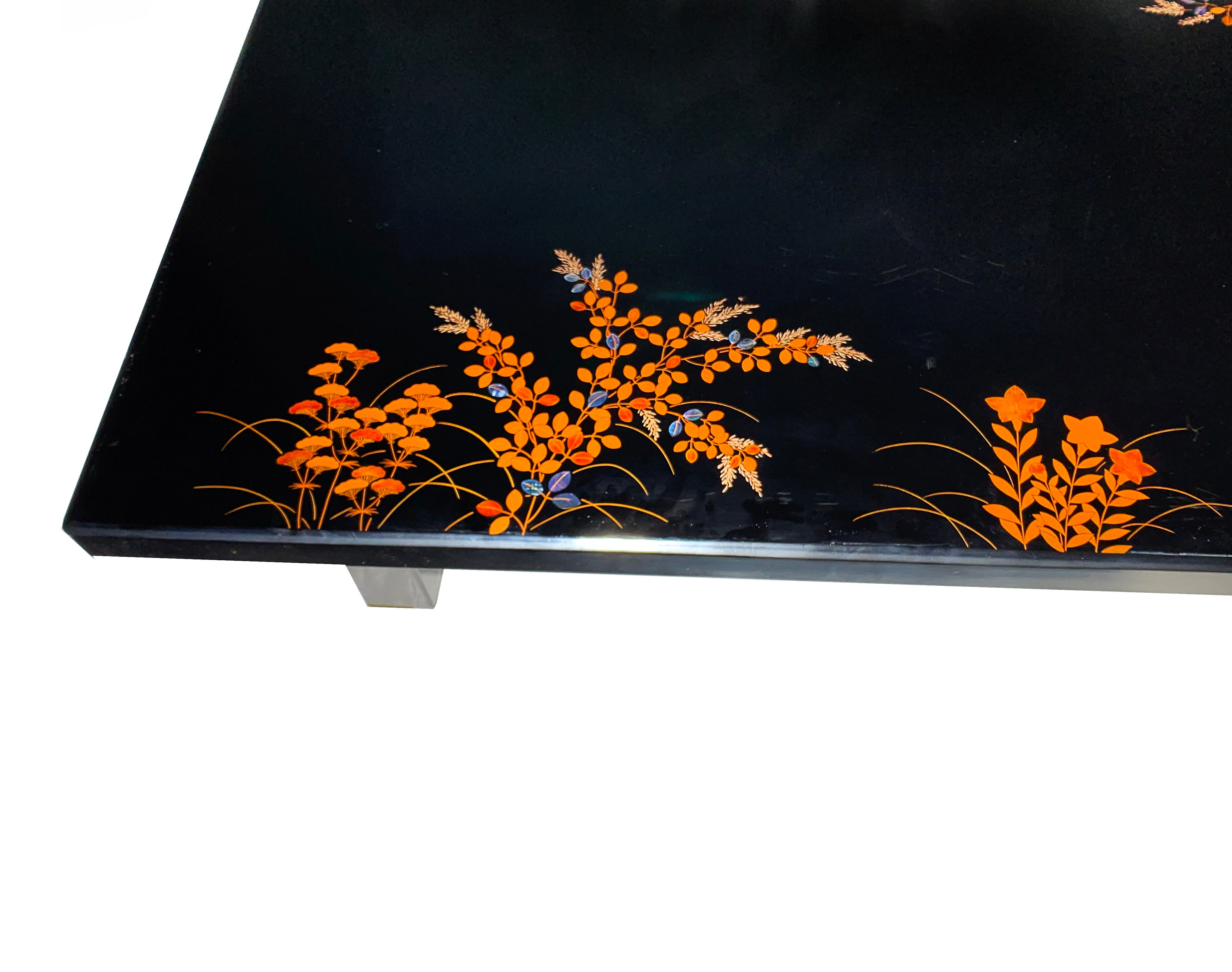 1920's-1930's Signed Large Low Profile Japanese Wakasa Lacquerware