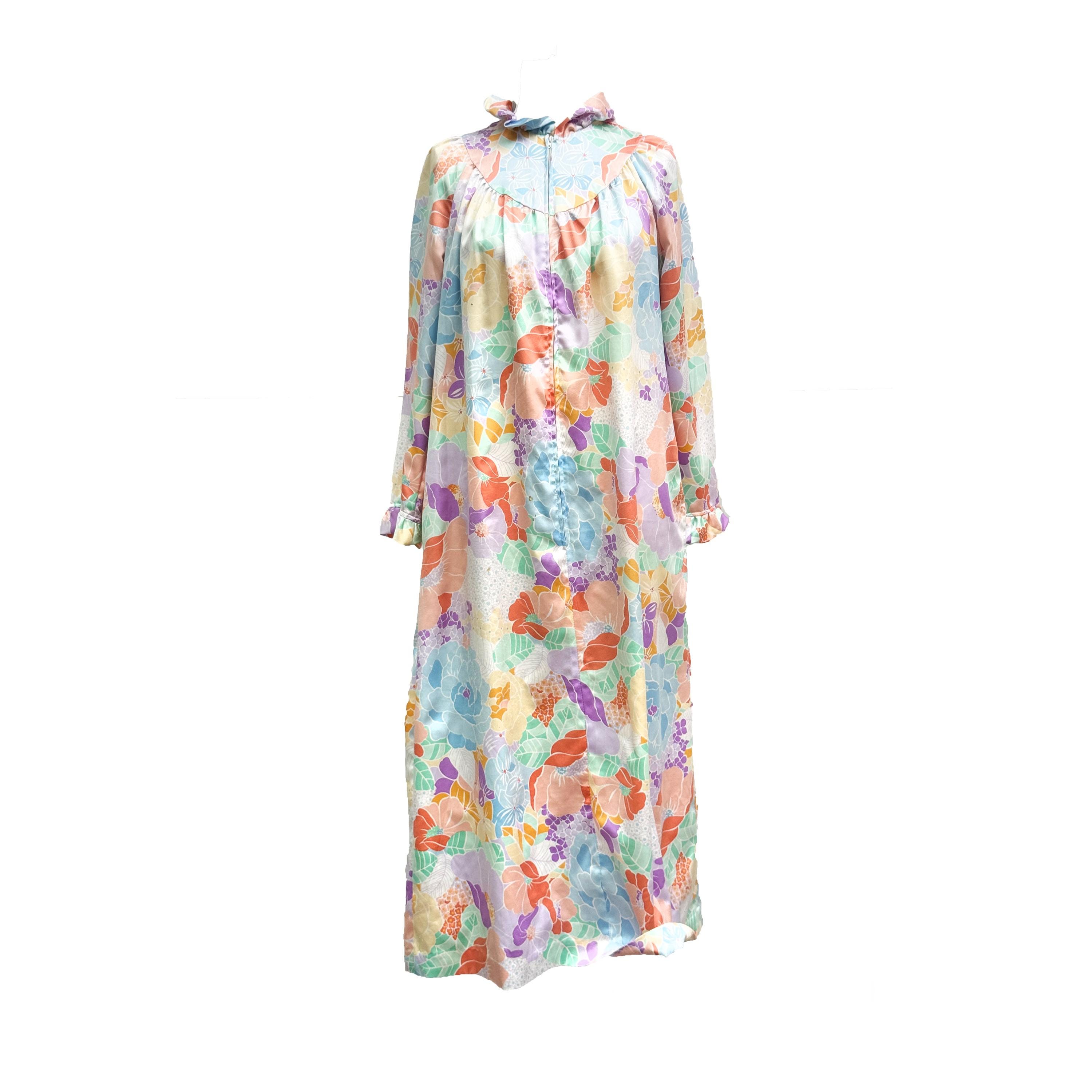 Christian Dior 花柄チュニック 12+ Vintage 1960s Christian Dior for Saks Fifth Avenue Lounge Dress