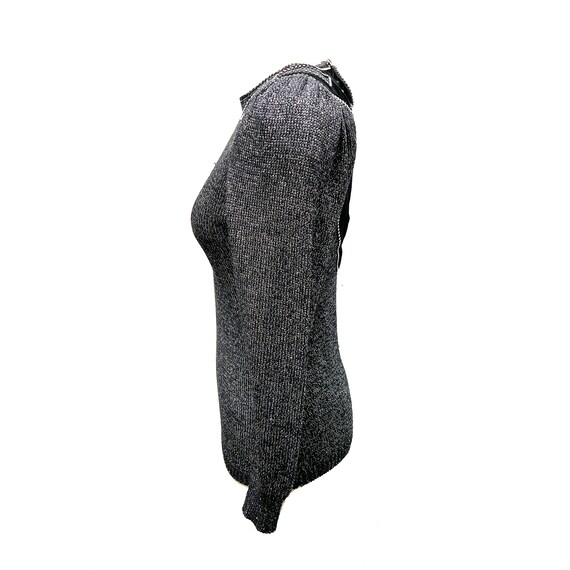 Vintage Nannel Black, Silver, & Bling Glam Formal… - image 2