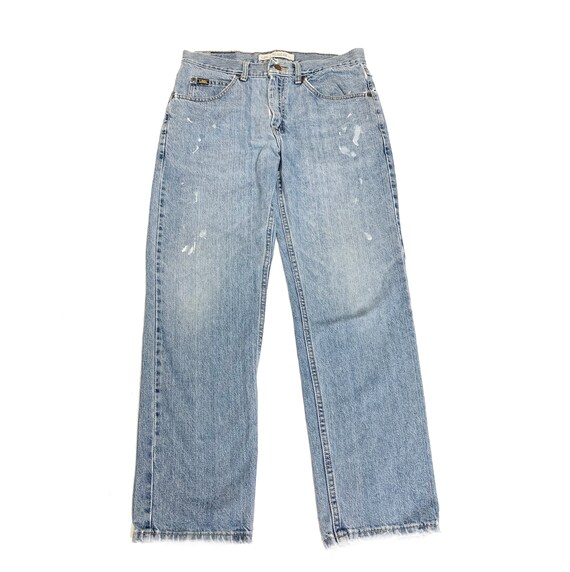 Vintage 1980's- 1990's Distressed Lee Straight Le… - image 1