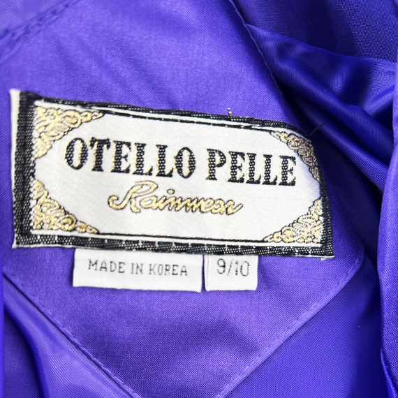 Vintage 70s/80s Otello Pelle Bold Purple Raincoat - image 4