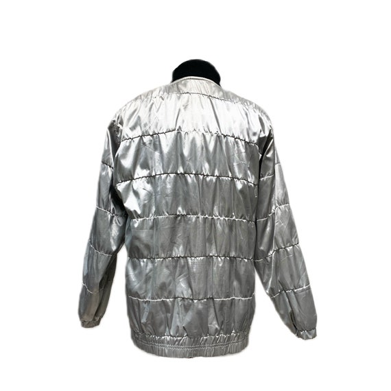 1980’s-1990’s Metallic Silver Light Weight Puffer… - image 3