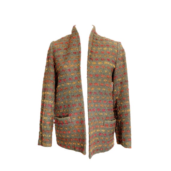 Vintage Elliot Lauren Textile Art Wool & Silk Tailored Blazer