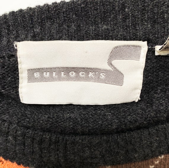 Vintage 1980's Bullocks Lambswool Argyle Long Sle… - image 3