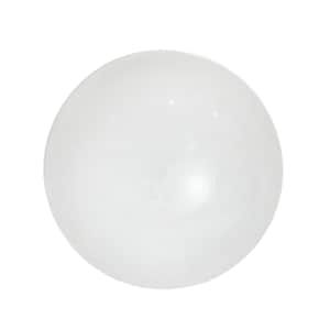 May include: A white ceramic bowl with a smooth, rounded surface. The bowl is empty and appears to be brand new.