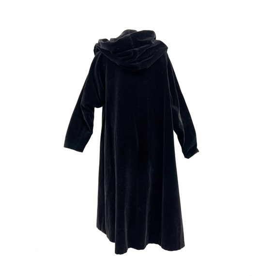 1950's Designer Kerrybrooke Black Velvet, Hooded,… - image 3