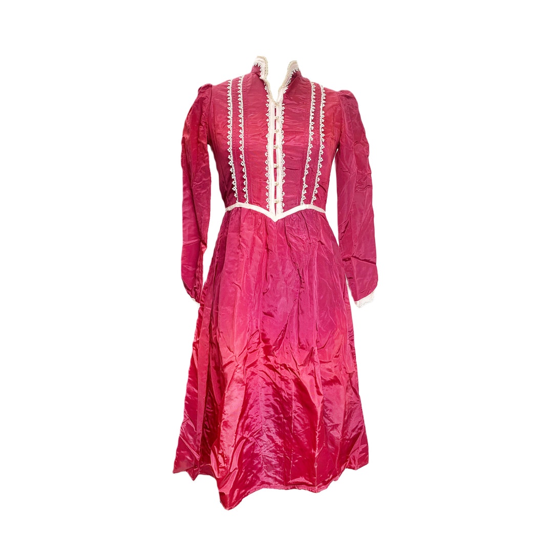 70's Authentic Gunne Sax Victorian Revival Dress - Etsy