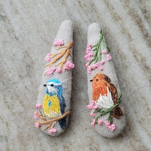 鳥のヘアクリップ - Etsy 日本