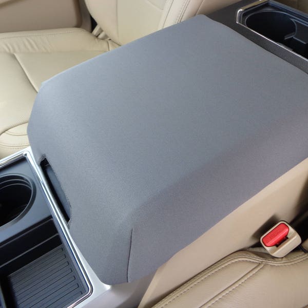Fits Ford Trucks F150 F250 F350 2014-2023 Neoprene Center Console Cover, Your Console Must Match Photo Shown C1F OPEN LATCH