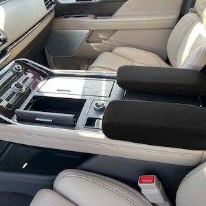 Designed to fit Lincoln Navigator both front & back seat consoles 2018-2025 Pair of Neoprene Auto Armrest Center Console Covers Protector L2