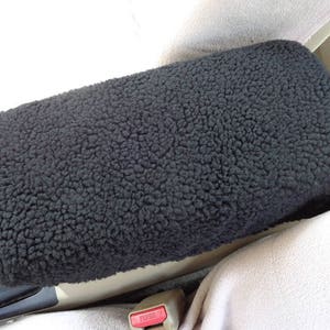 Custom Fits Kia Sedona 2016-2017 Faux Sherpa Center Console Armrest Lid Cover will Protect New or Restore Worn Out Consoles X1S