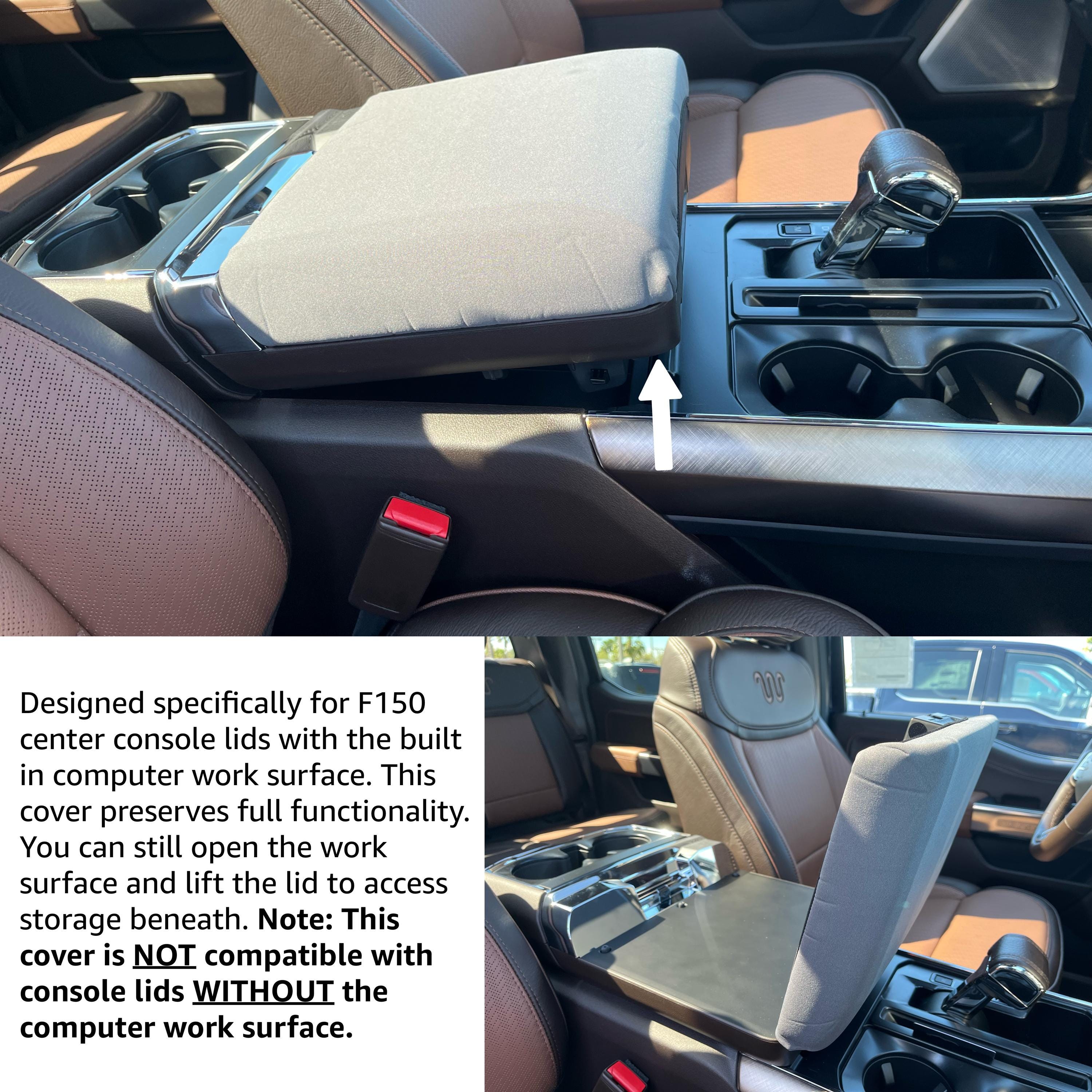 Copertura Bracciolo ANMOSVO Per F150 F250 F350 - Pelle PU Per Console