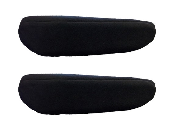 Car Console Covers Plus Made in USA Pair of Fleece Armrest Covers for Pull Down Armrests Designed to fit Dodge Caravan Models 2016-2019 Black