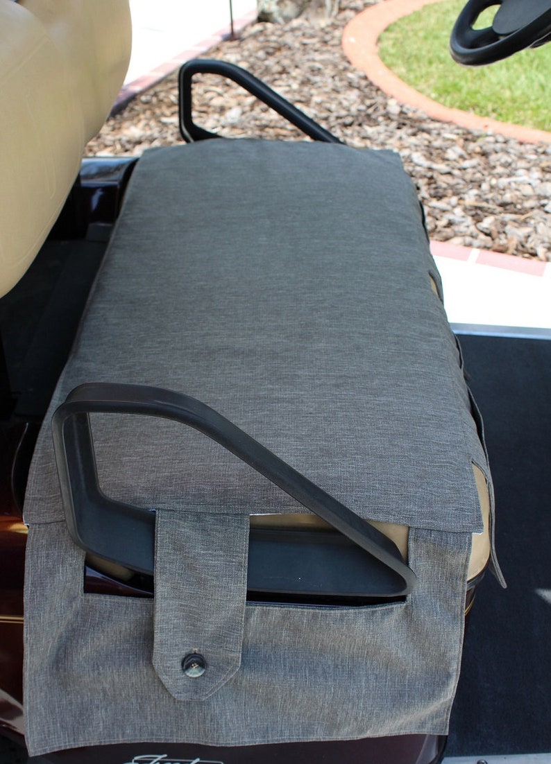Golf Cart Seat Cover With Convenient Storage Pockets Fits EZGO Etsy