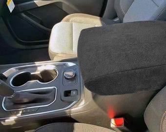 Kar Designers Beige Real Leather Center Console Armrest Cover – Fits 2007-2016 GMC Acadia & Buick Enclave
