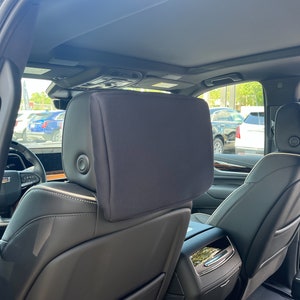 Conçu pour Cadillac Escalade 2021-2025 économiseur d'écran en néoprène Housse de protection rembourrée pour écran de divertissement de siège arrière LE PRIX EST POUR UN