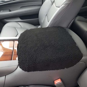 Designed for Cadillac Escalade 2015-2024 Faux Sherpa Auto Armrest Center Console Cover Handmade in USA C3S