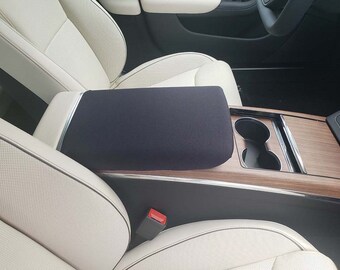 Designed for Tesla Model S 2017-2026 Neoprene Auto Armrest Center Console Cover Handmade in USA (CBLZ)