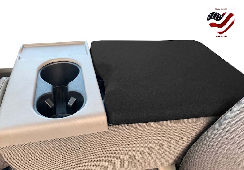 Designed to fit Ford F150 F250 with 40/20/40 Jump Seat 2014-2025 Neoprene Auto Armrest Center Console Cover Console Lid Made in USA F7NEO image 1