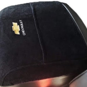 Designed for Chevy Silverado Bucket Seat Models 2019-2025 Official Chevrolet Logo Embroidered Auto Armrest Center Console Cover KA2CS Black