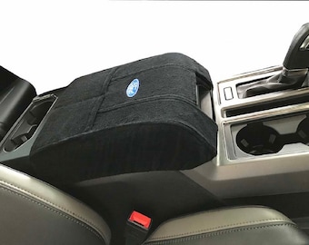 Fits Ford F150 F250 2014-2024 Officially Licensed Ford Embroidered Console Cover for Fixed Center Console Shown C1FOSA