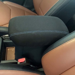 Custom Designed for Ford Maverick 2022-2025 Neoprene Auto Armrest Center Console Cover w/ Stitching Handmade in USA F5N