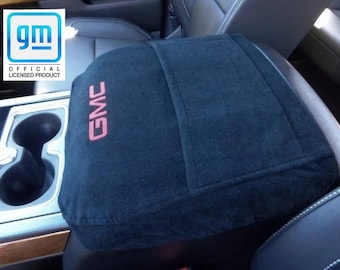 Fits All GMC Trucks 2014-2025 Embroidered Console Cover with Bucket Seats C4SA
