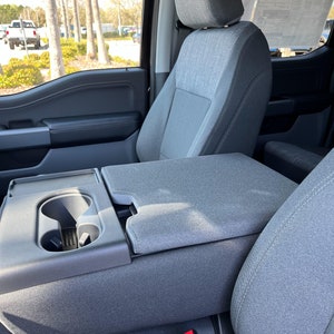 Designed to fit Ford F150 F250 with 40/20/40 Jump Seat 2014-2025 Neoprene Auto Armrest Center Console Cover Console Lid Made in USA F7NEO image 6