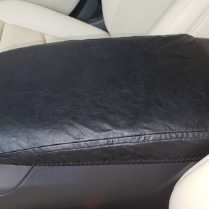 Designed to fit Cadillac XT6 2020-2025 Faux Leather Auto Armrest Center Console Cover Handmade in USA F3L
