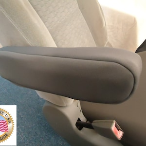 Designed for Chrysler Pacifica Van Models 2017-2024 Pair of Neoprene Armrest Covers for Pull Down Armrests Handmade in USA Large