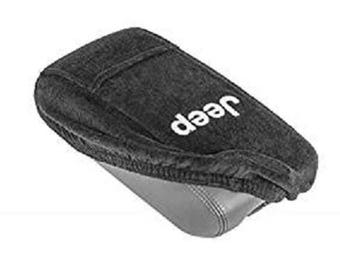 Designed to fit All Jeep Cherokee & Grand Cherokee 2011-2021 Official Jeep Logo Embroidered Auto Armrest Center Console BLACK J1SA