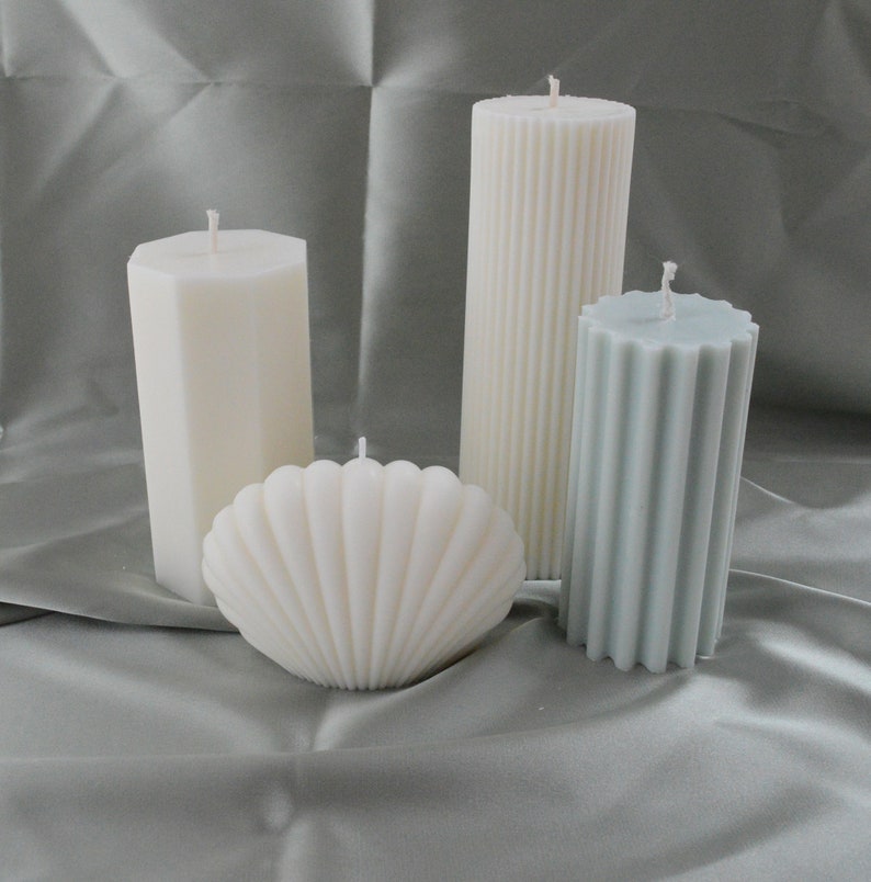 Rapeseed Shells| Hand poured Soy wax Soy was Rapeseed Aesthetic Shell large candle BIG shell colorful