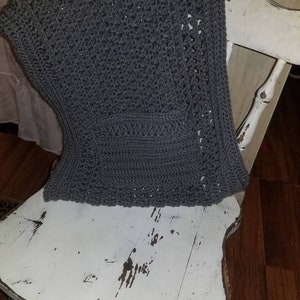 Crochet Pocket Shawl