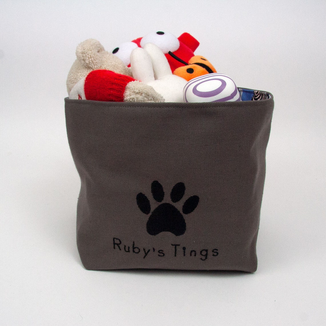 Personalized Pet Gift Basket Bin Storage Organization Etsy