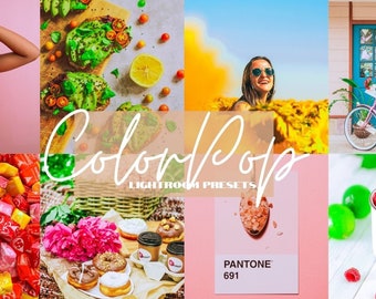 COLOR POP Lightroom Mobile Presets || Vibrant Instagram Filter || Bright Influencer Preset || Colorful Blogger Preset