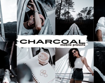CHARCOAL Lightroom Mobile Preset || Minimal Instagram Filter || Dark Influencer Preset || Moody Blogger Preset