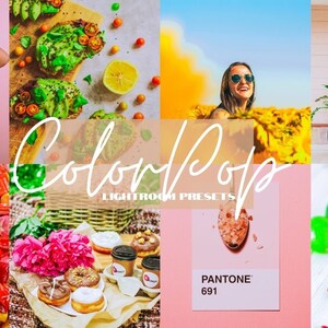 COLOR POP Lightroom Mobile Presets || Vibrant Instagram Filter || Bright Influencer Preset || Colorful Blogger Preset