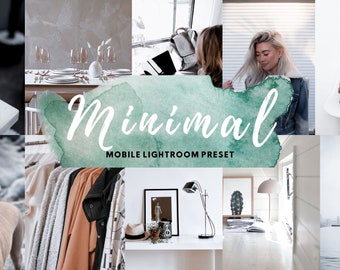 MINIMAL Lightroom Mobile Preset || Natural Instagram Filter || Minimalist Influencer Preset || Fashion Blogger Preset